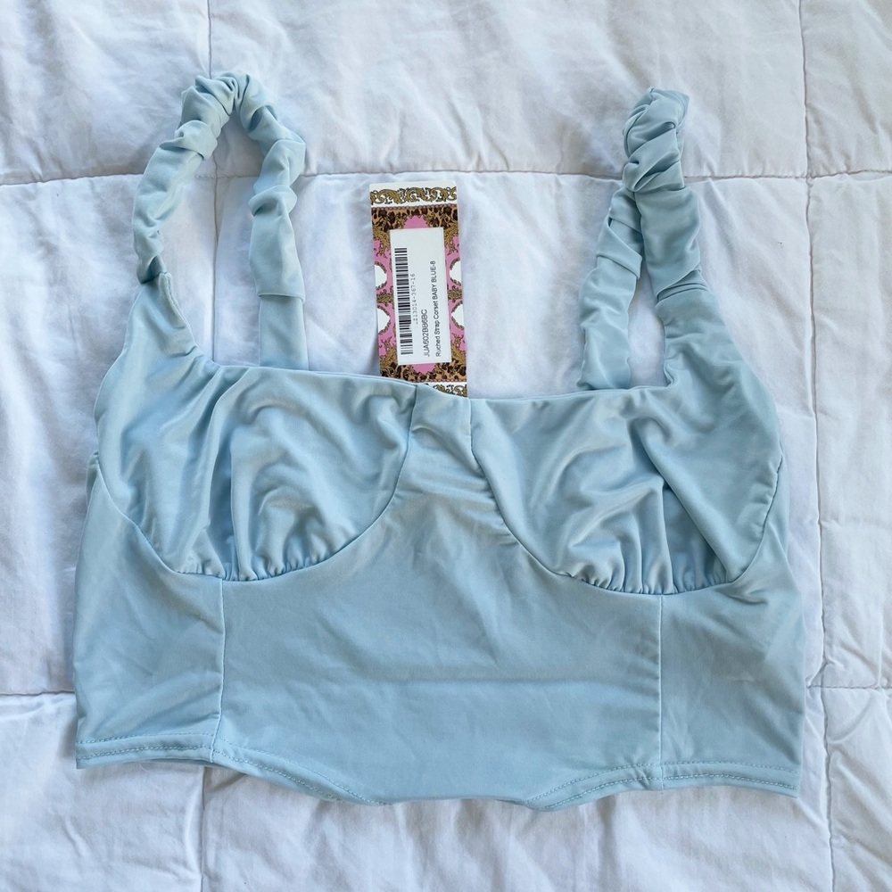 Ruched strap corset
